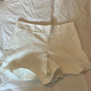 NWT 1. State White Shorts with ruffle size 4